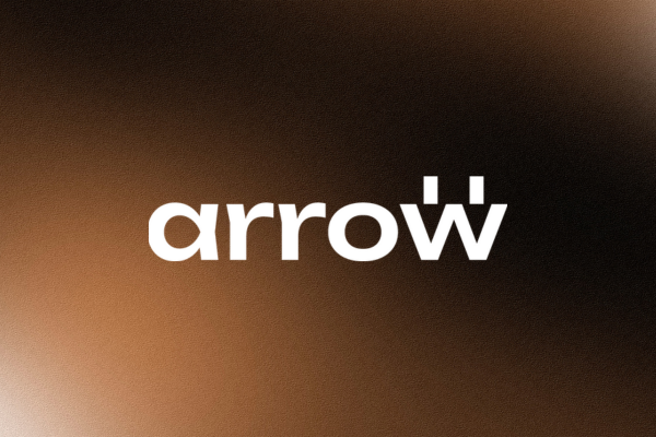 Minimal arrow logotype — modern logo design for tech brand by Leragraphics