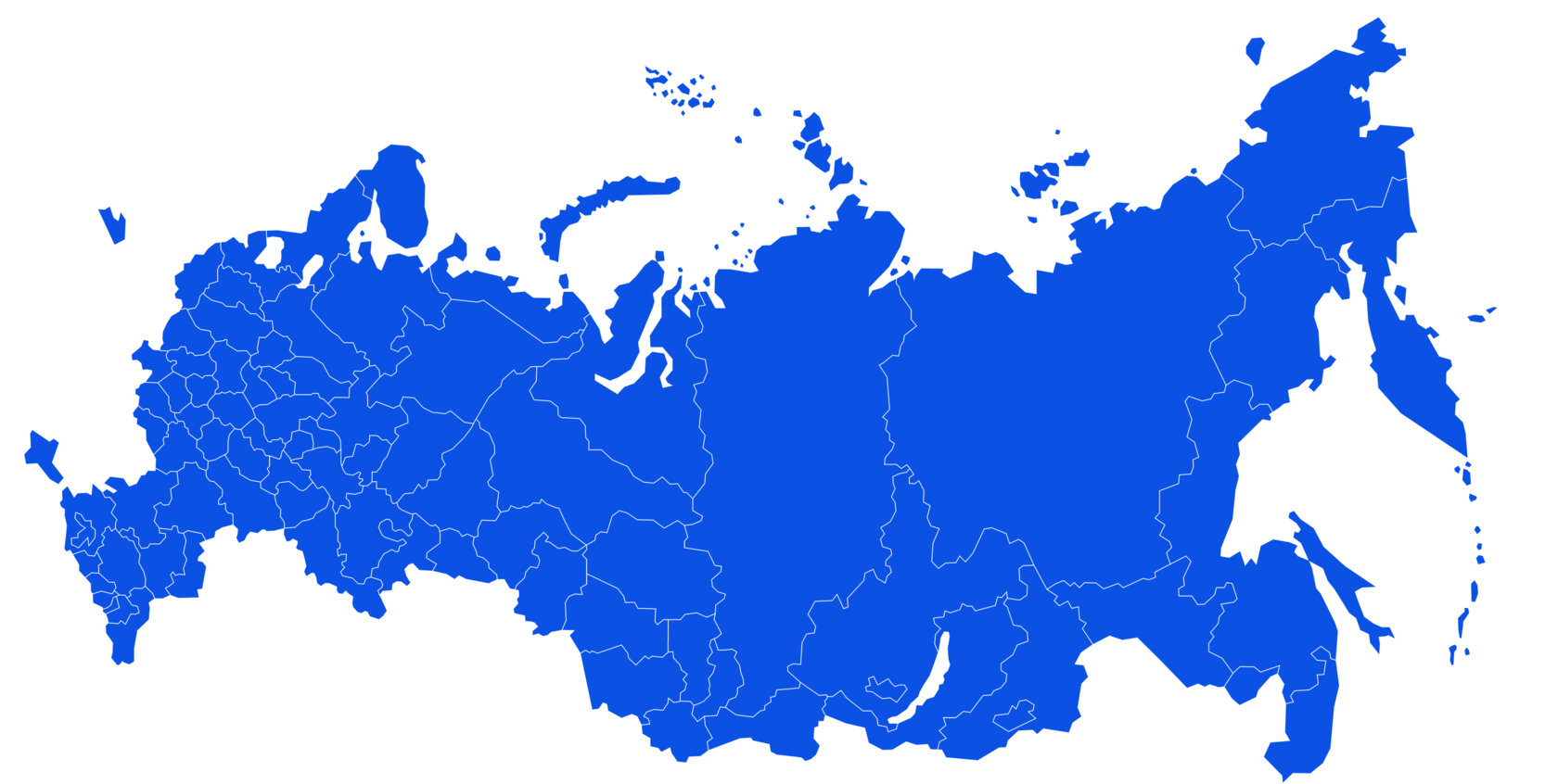 Пунктирная карта россии