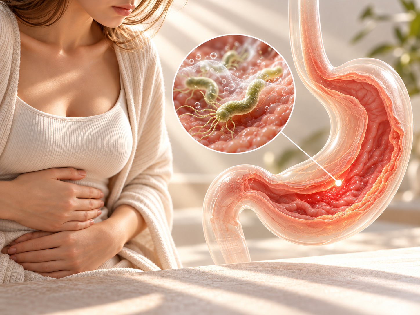Helicobacter pylori в слизистой оболочке желудка: боль под ложечкой после еды