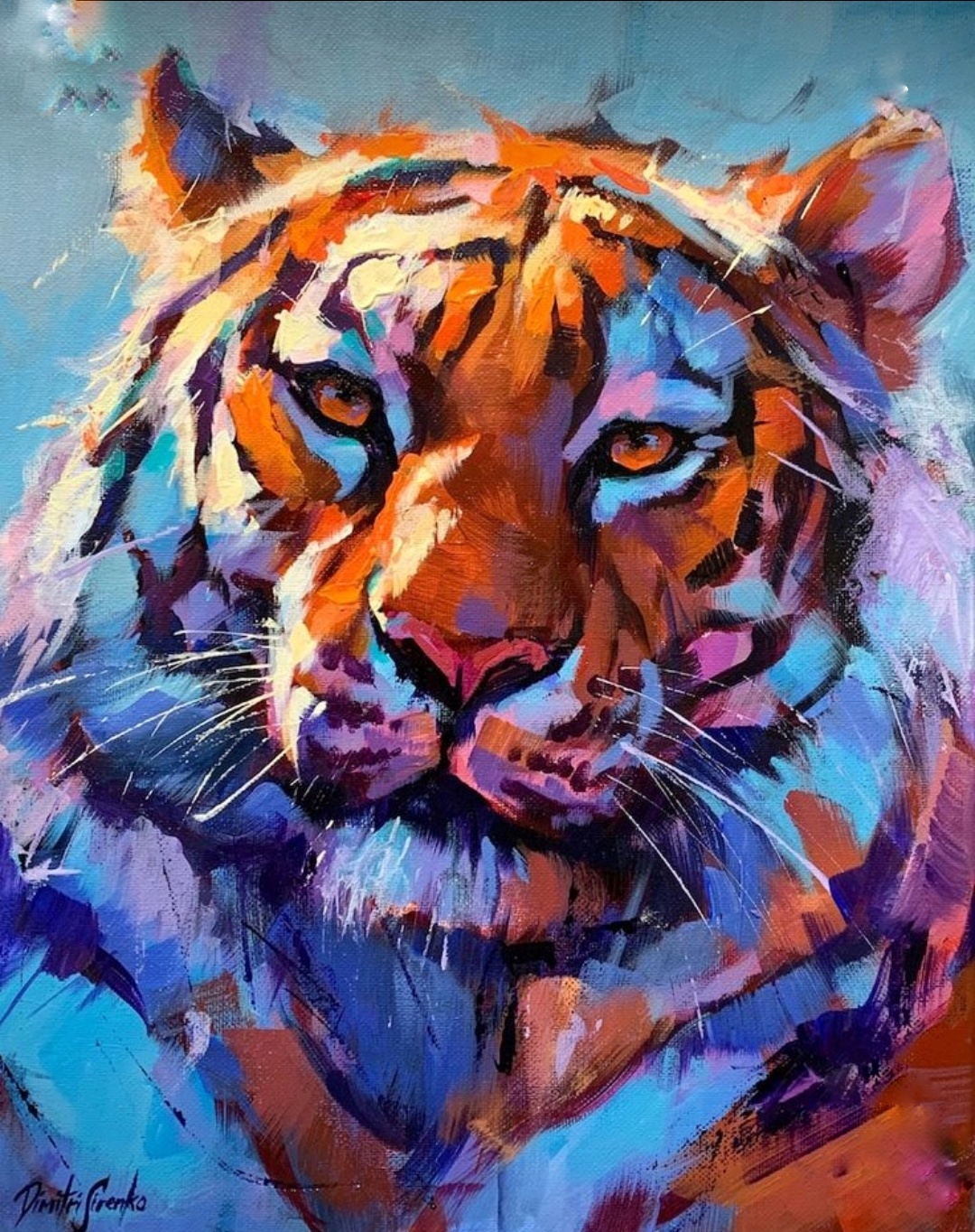 Тигр живопись мастер класс