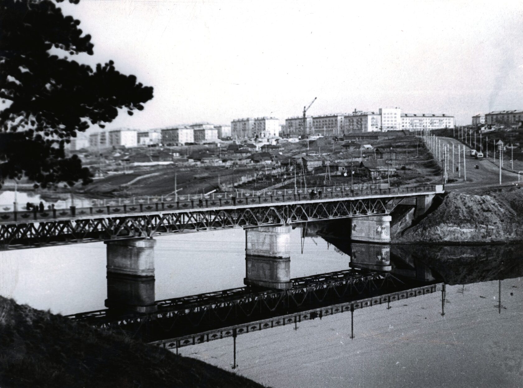 Байновский мост через р. Исеть. 1960 г.