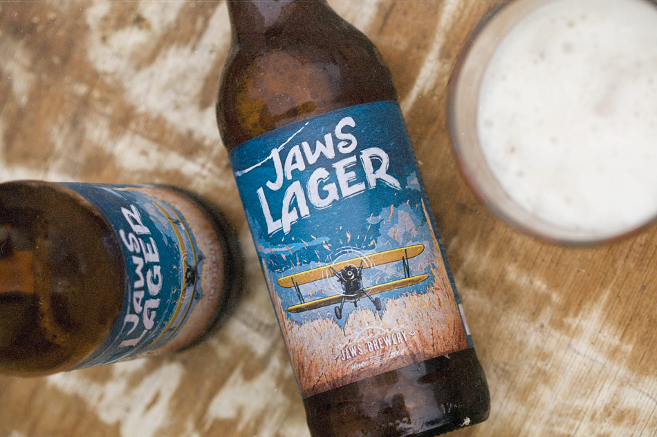 Jaws Lager — проект дизайна упаковки Vizhu Design