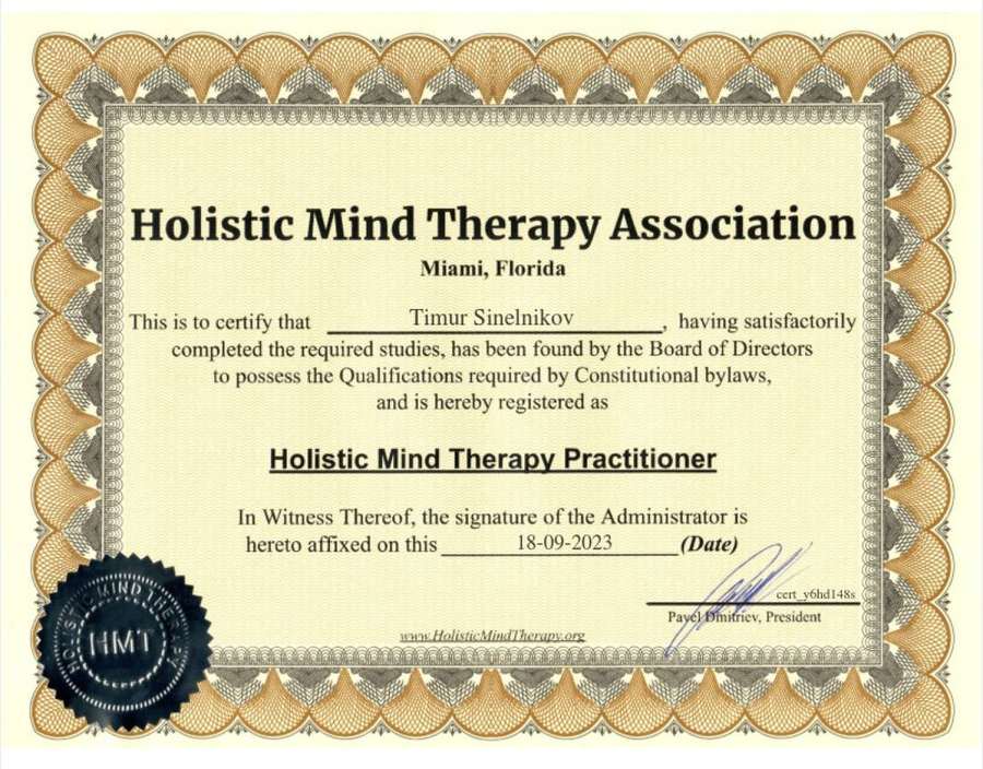 Holistic Mind Therapy Practitioner