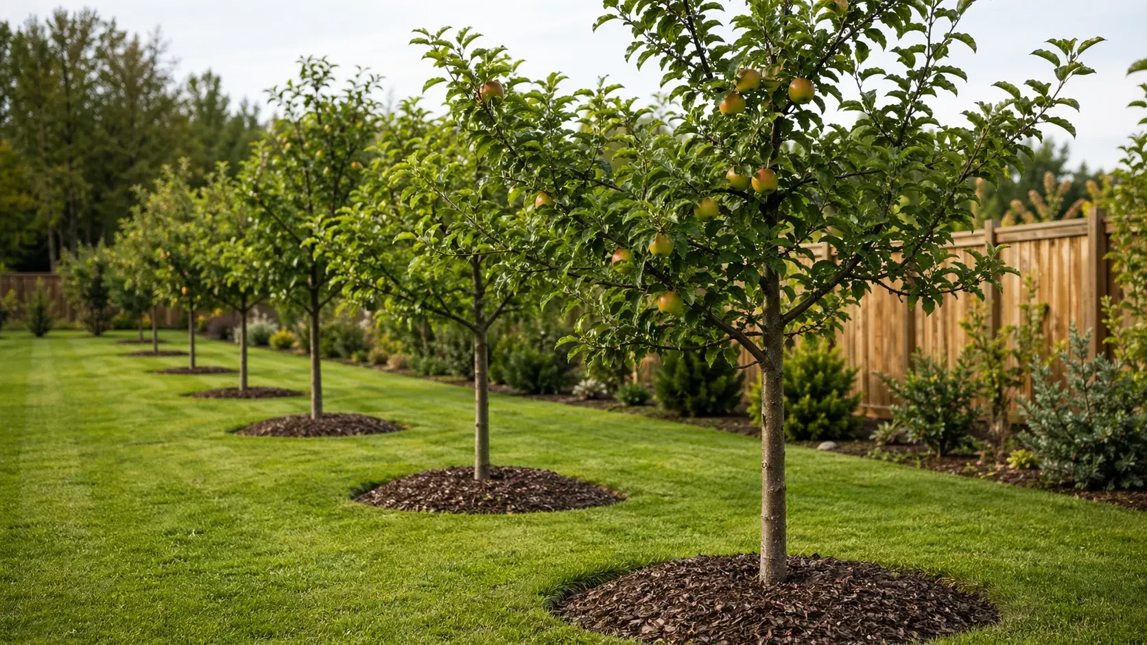 Приствольные круги в саду