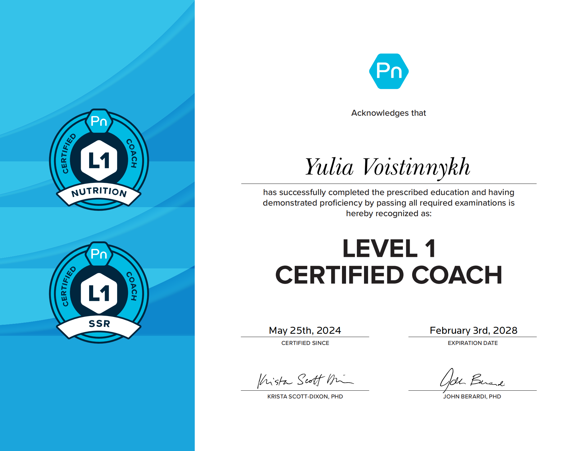 PN Certified Coach