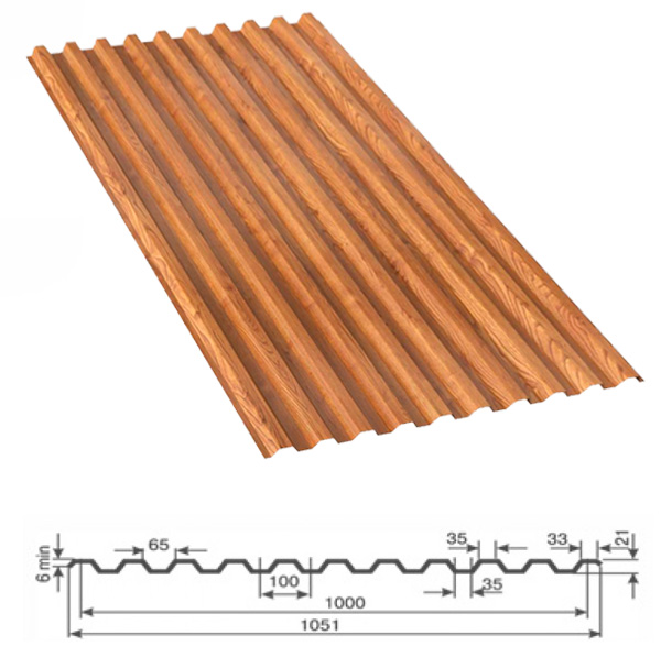 Лист из оцинкованной стали с полимерным покрытием
