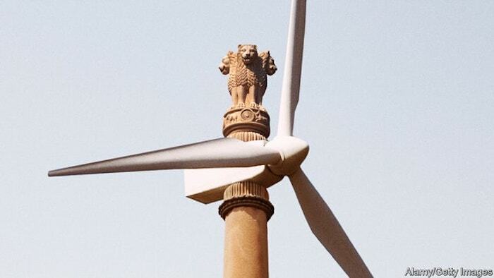 Индийские ветряные мельницы вырабатывают экологически чистую энергию