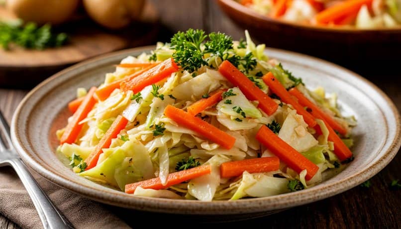 Салат из свежей капусты как в советской столовой