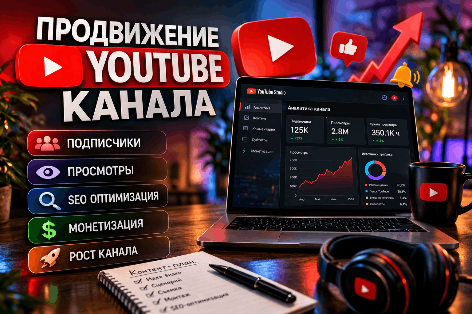 Продвижение YouTube канала