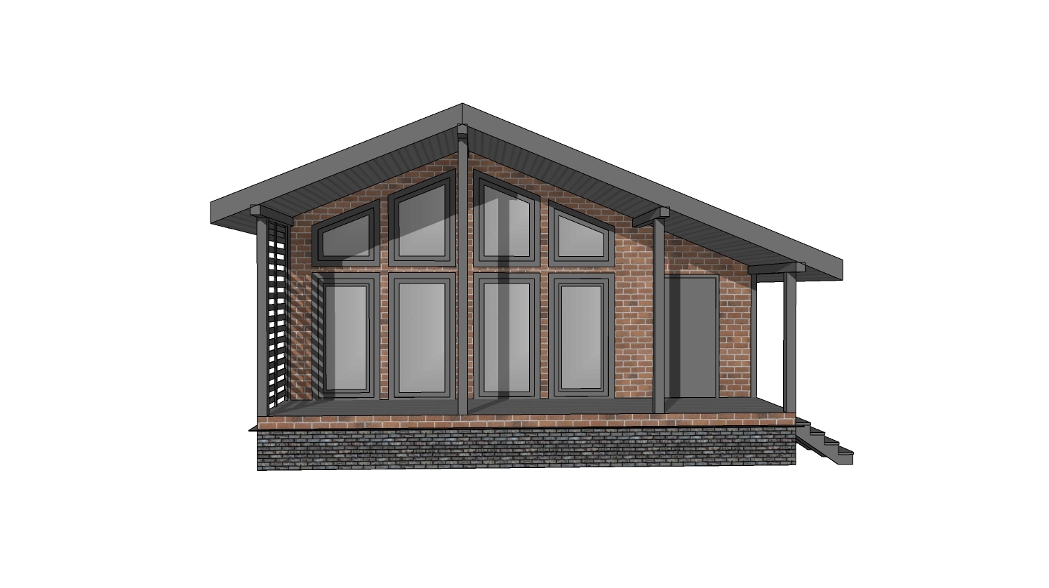Металлический дом в Новороссийске экстерьер Металлический дом в Новороссийске экстерьер