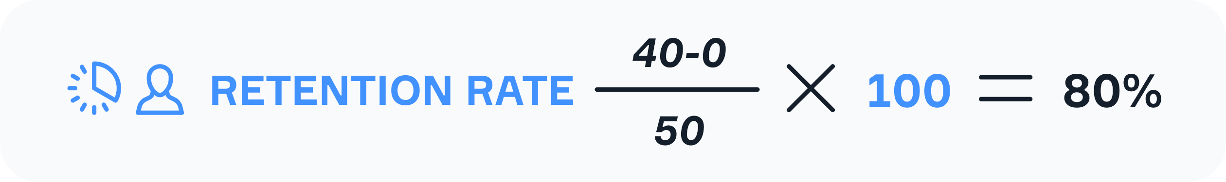 Формула расчёта Retention rate для чат-бота за неделю