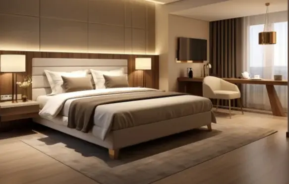 Интерьер спальни в апартаментах Николай I Hotel and Spa