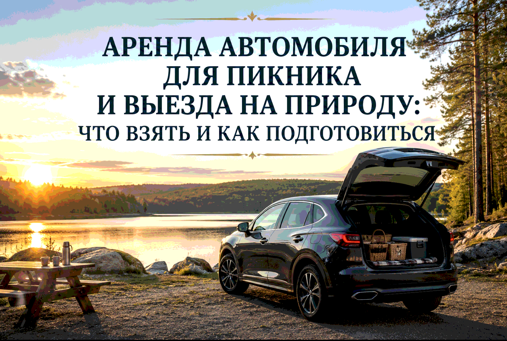 Аренда автомобиля для пикника и выезда на природу: что взять и как подготовиться