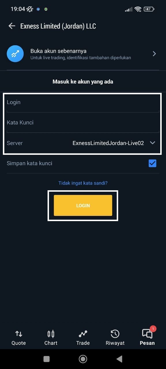 Exness metatrader-5 Indonesia
