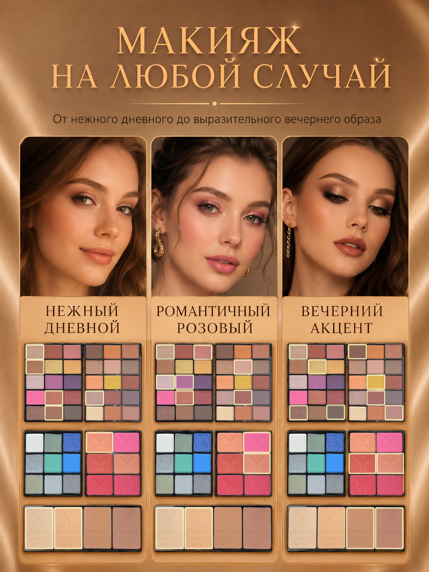 Варианты макияжа с FS Beauty Orchid de luxe