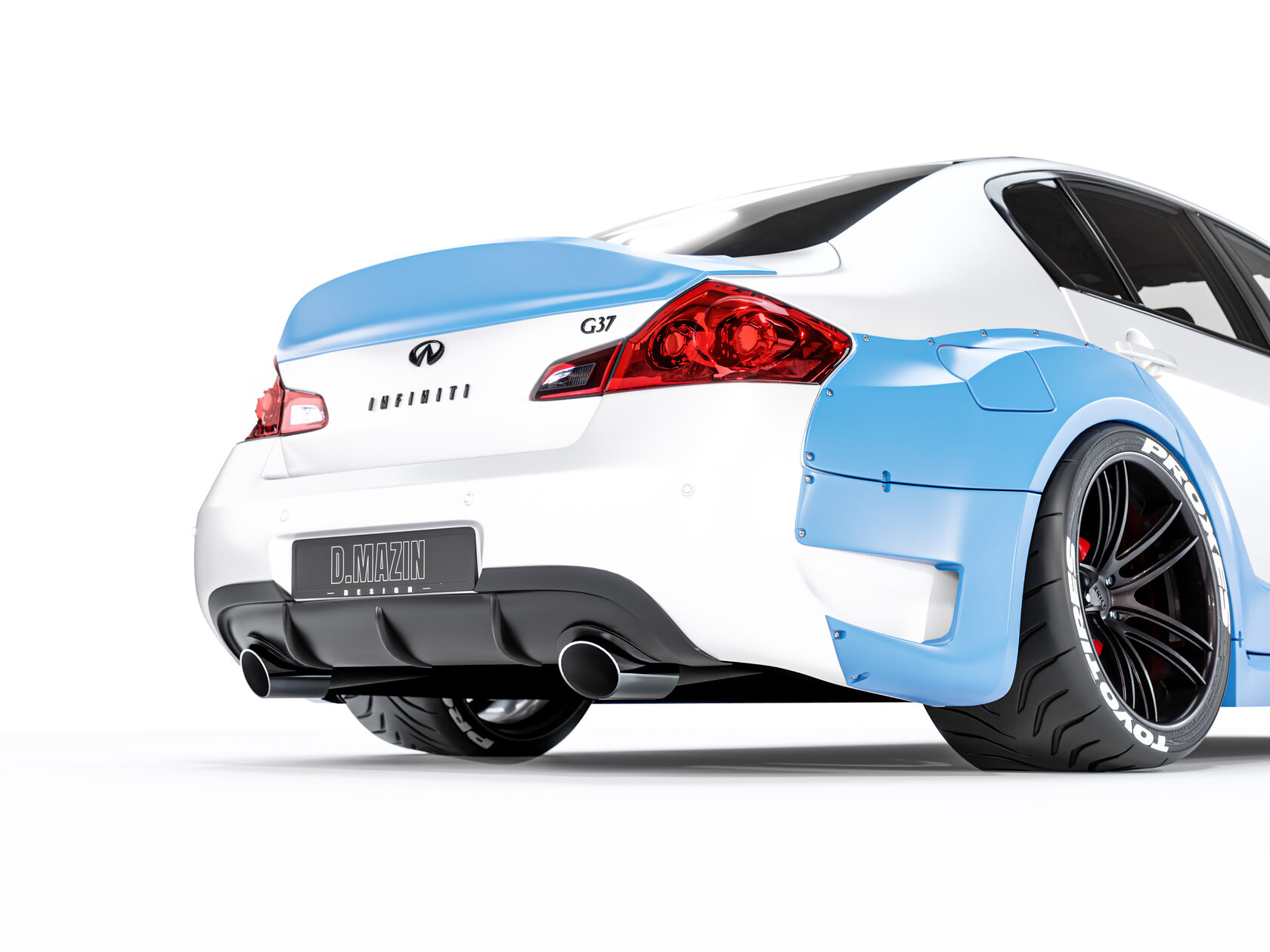FENDERIST SPEC S Fender Flares Set WIDE BODY KIT INFINITI G37 NISSAN SKYLINE V36 2007 2010