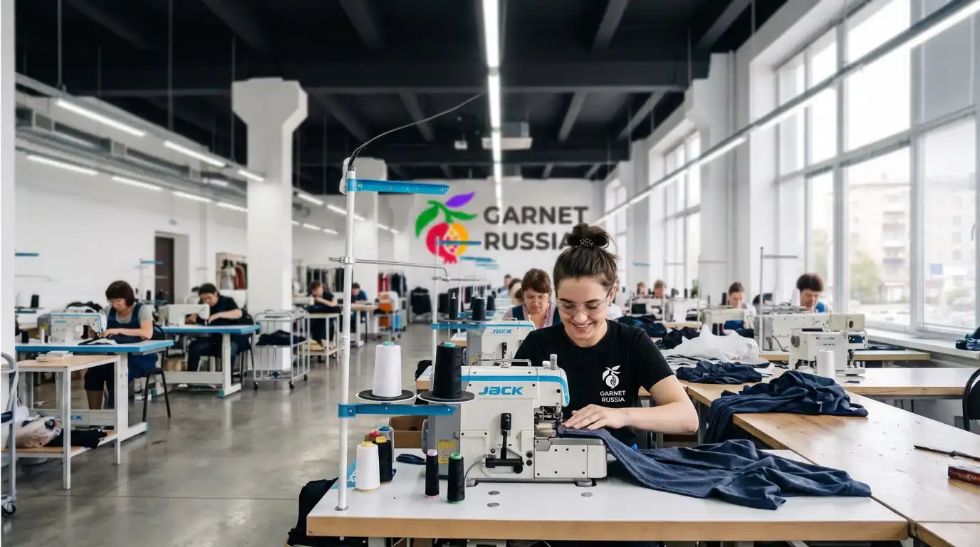 Работа над дизайном одежды в Garnet Russia