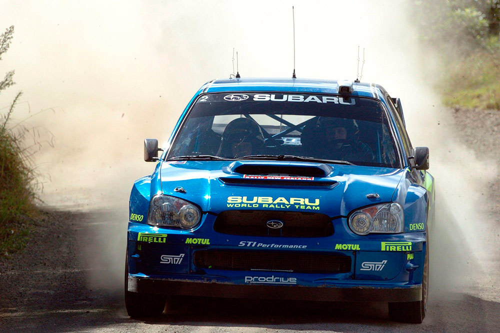 Петтер Сольберг и Фил Миллз, Subaru Impreza S10 WRC '04 (555 WRC), ралли Новая Зеландия 2004