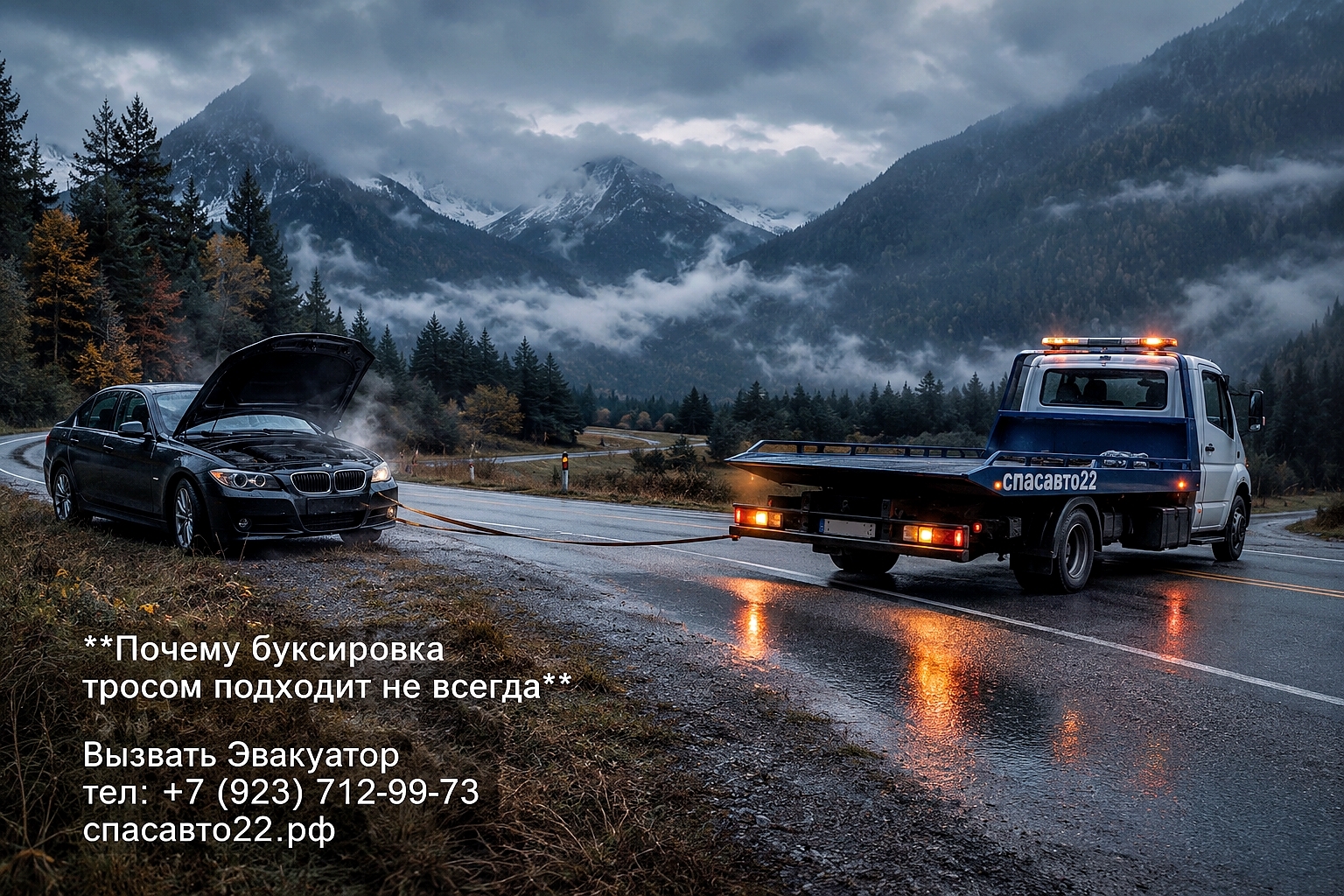 Почему буксировка тросом подходит не всегда