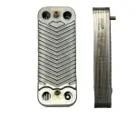 Теплообменник ГВС Ariston Uno, Beretta, Electrolux, Ferroli, Fondital, 148 мм, 12 пл., SWEP