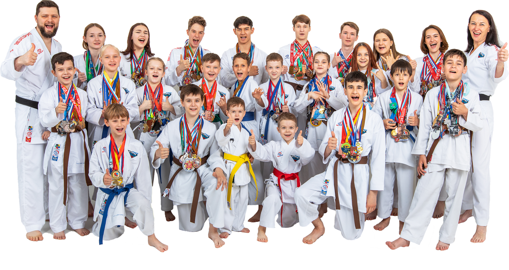 Команда клуба СОЮЗ с медалями