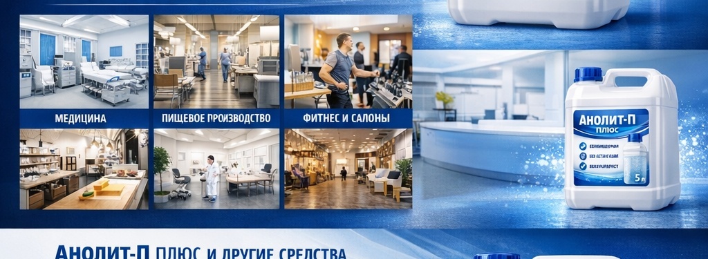 Сферы применения Анолит-П Плюс