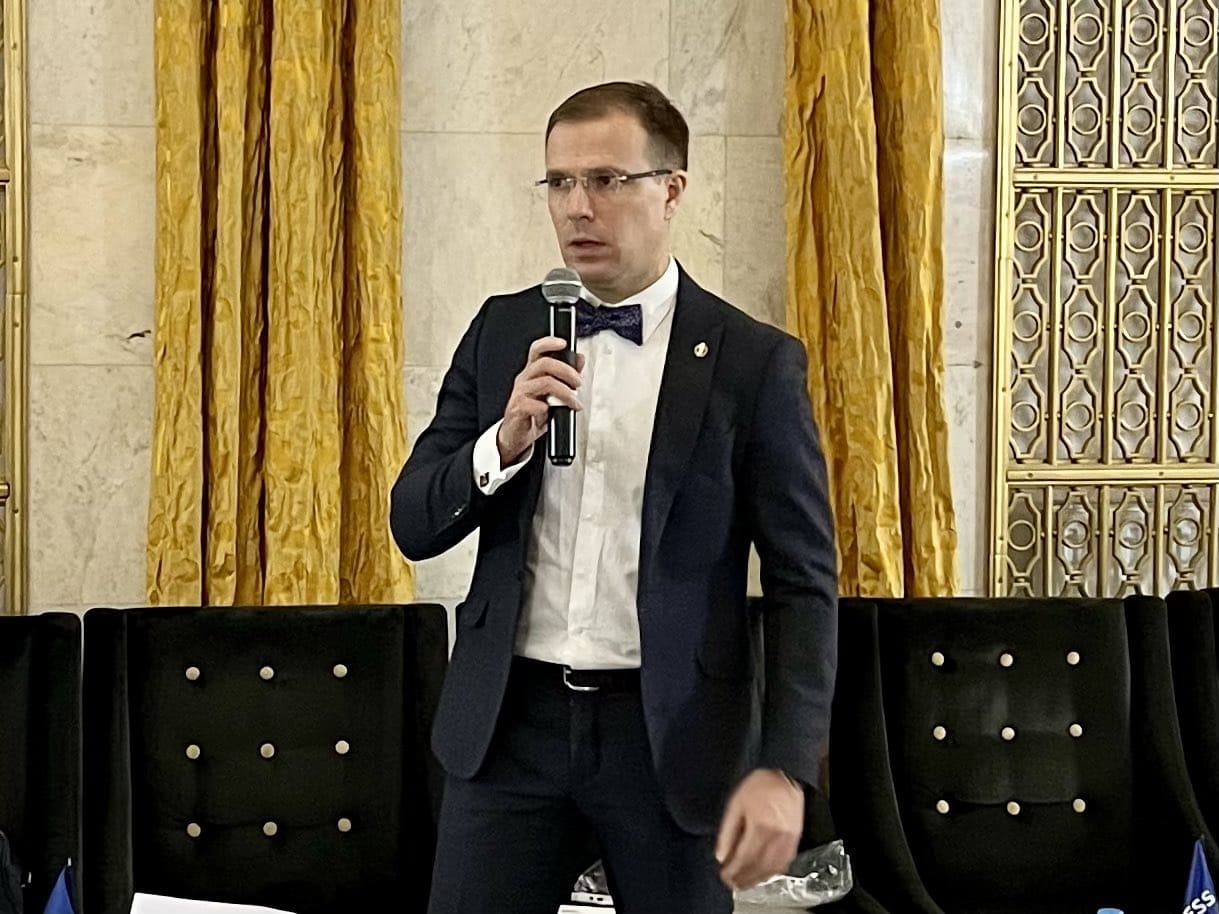 Адвокат Алексей Синицын на конференции