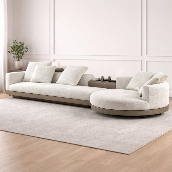 Изогнутый диван в стиле Minotti