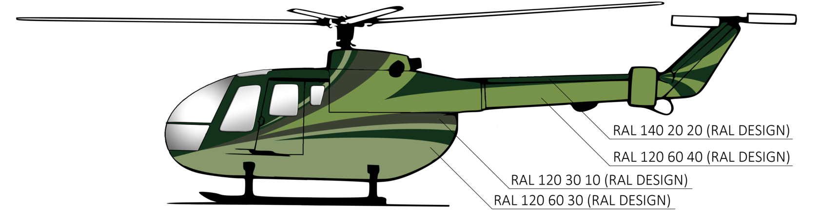 Эскиз ливреи Bo 105
