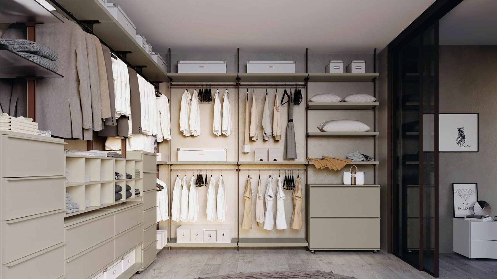 шкафы для гардеробной комнаты своими руками