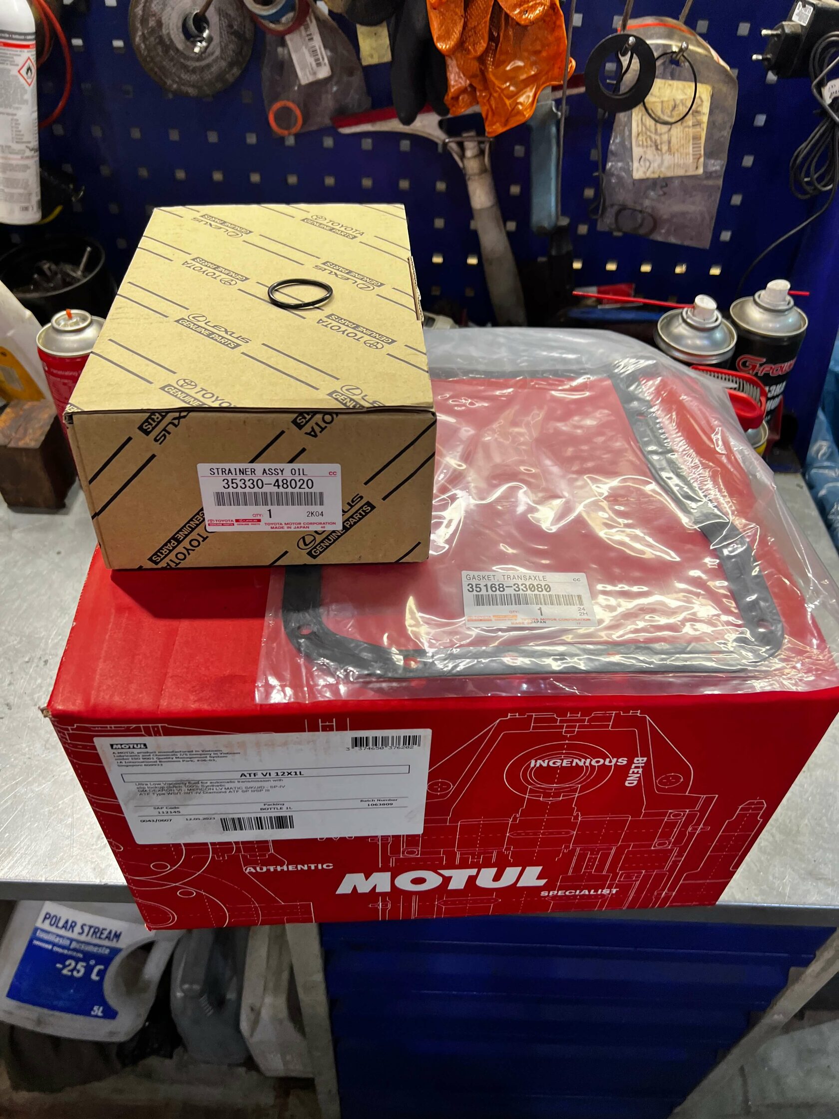 Комплект материалов для ТО АКПП Lexus