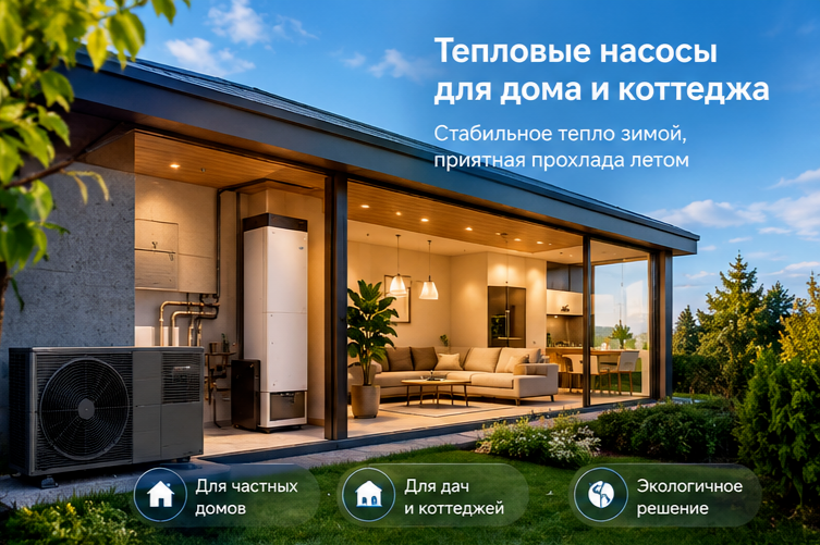 Тепловой насос для отопления дома в Уфе