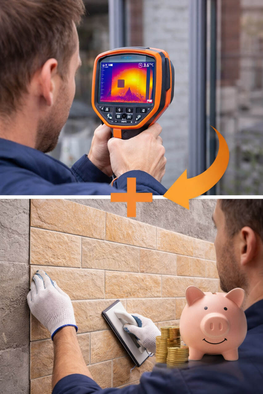 Экономный фасад с гибкой плиткой KORDEKO