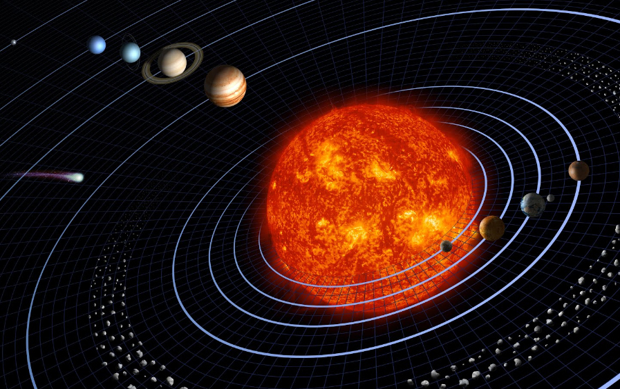 Модель солнечной системы. NASA.