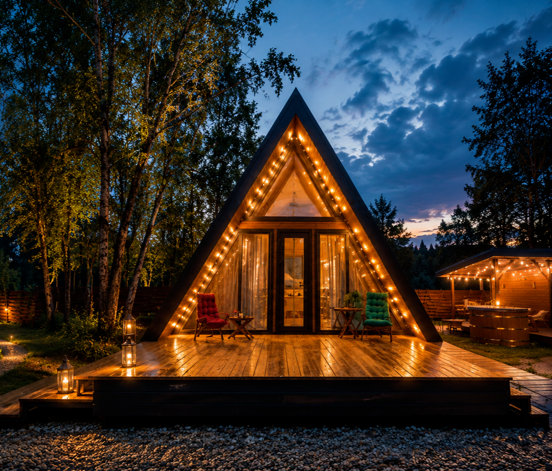 A-frame дом Путешественник в ЁЛКИНО.life