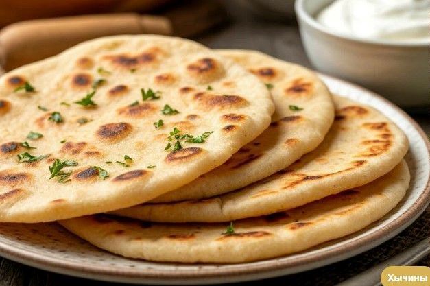 Приготовление хычин с творогом и сыром на сковороде: шаг 11