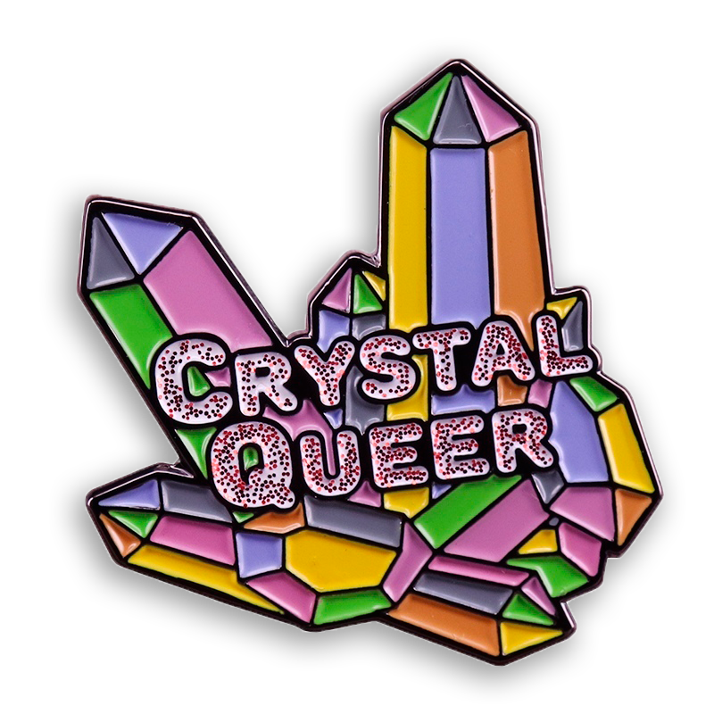 Металлический значок (пин) crystal queer