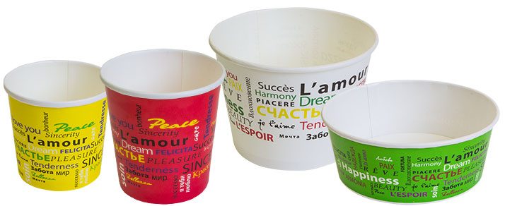 Round Bottom Container Container Design Paper round-bottom containers and bowls