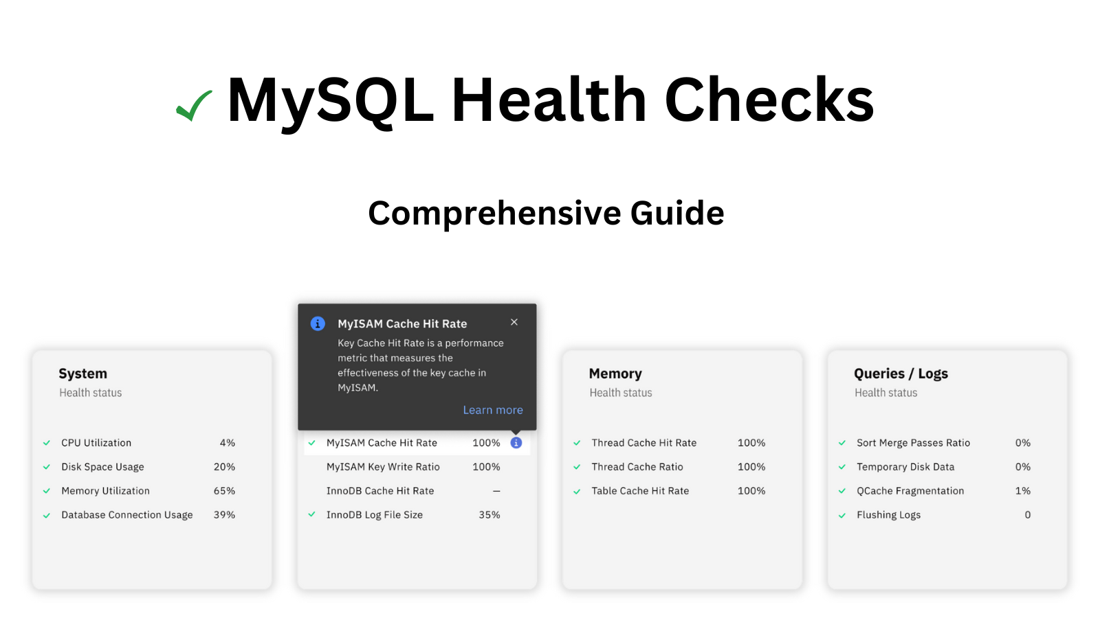 Keeping an Eye on MySQL with Health Checks