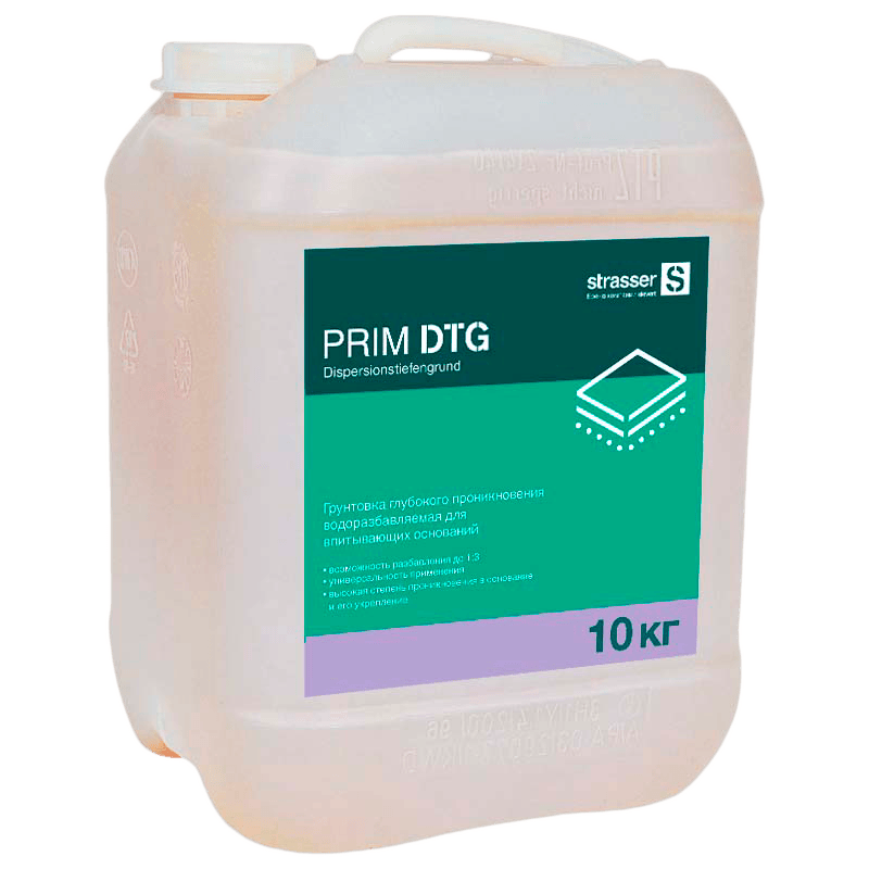 Грунтовка глубокого проникновения водоразбавляемая для впитывающих оснований Strasser от официального дилера ТрейдМикс