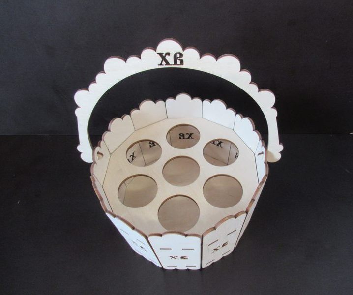 Подставка под яйца пасхальные. Ведро