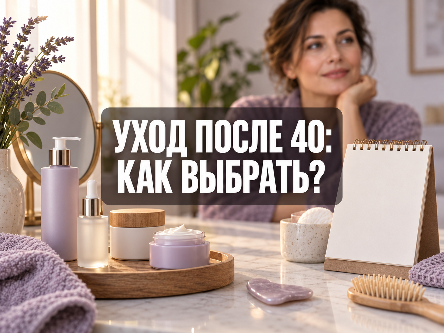 Иллюстрация к статье: Как выбрать уход и процедуры против морщин после 40 в Екатеринбурге?