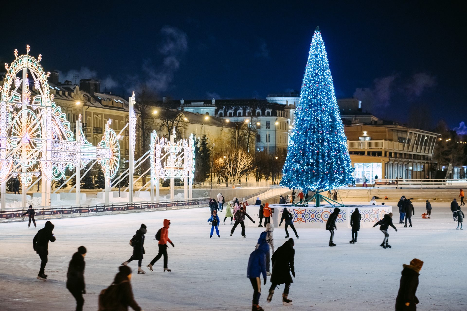 парки в казани зимой