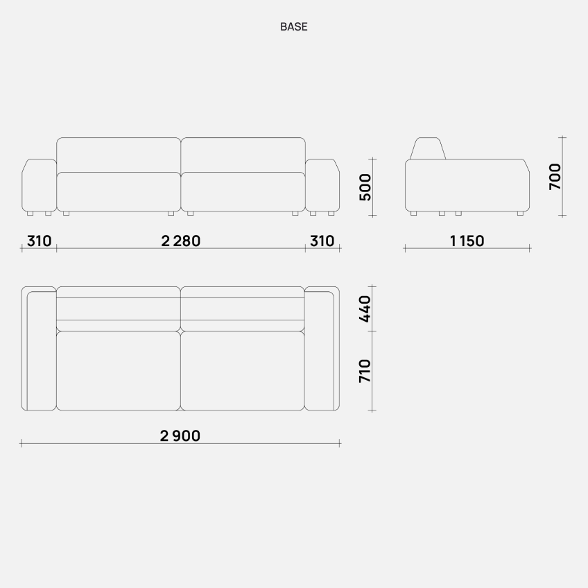 Диван Floor base от Simple Form — стильный и удобный диван в современном дизайне с мягкой обивкой и минималистичным дизайном, идеально подходящий для гостиной или зоны отдыха.