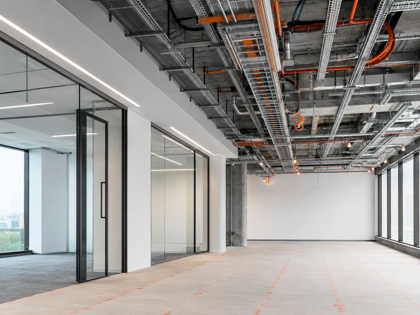 Fit-out объект с инженерными коммуникациями