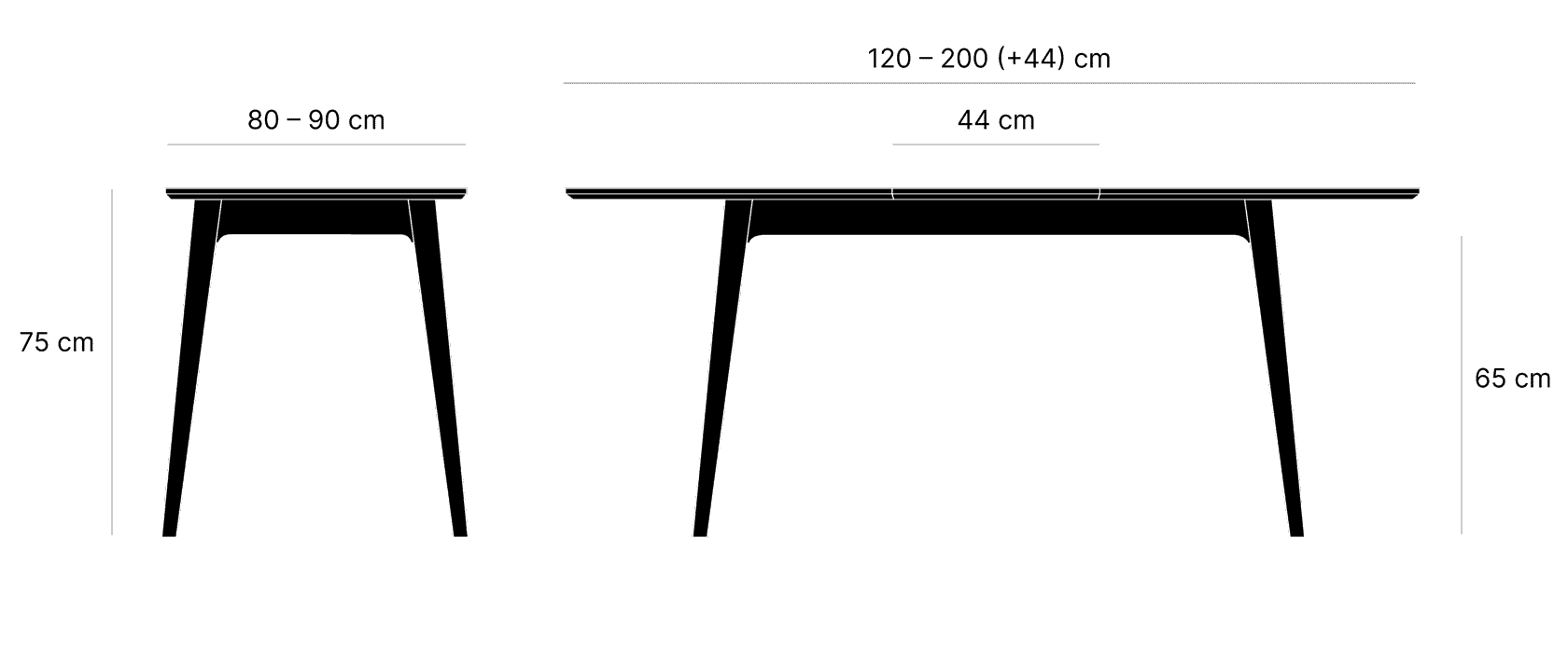 Раскладной стол Экарма с размерами на заказ | Мебель Partisan