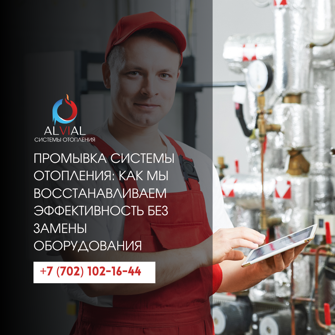 Промывка системы отопления в доме Алматы