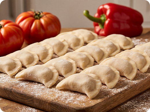 С картошкой и луком