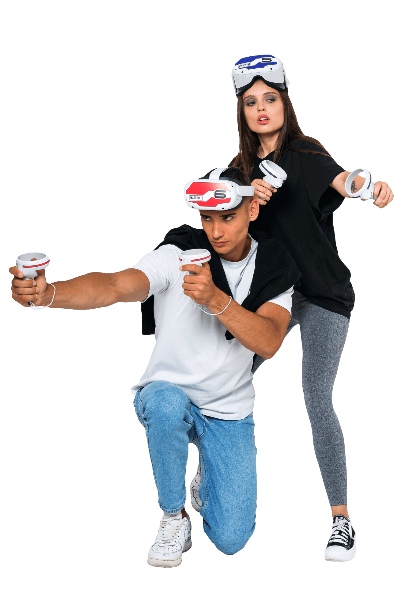 2 игрока на арене WARPOINT