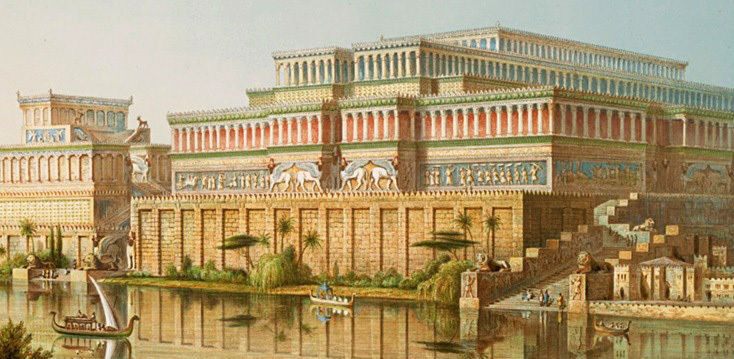 Ресторан месопотамия. Царский дворец в Ассирии. Ниневия дворец Ашшурбанипала. Ниневия Царский дворец. Реконструкция дворца Ашшурбанипала.